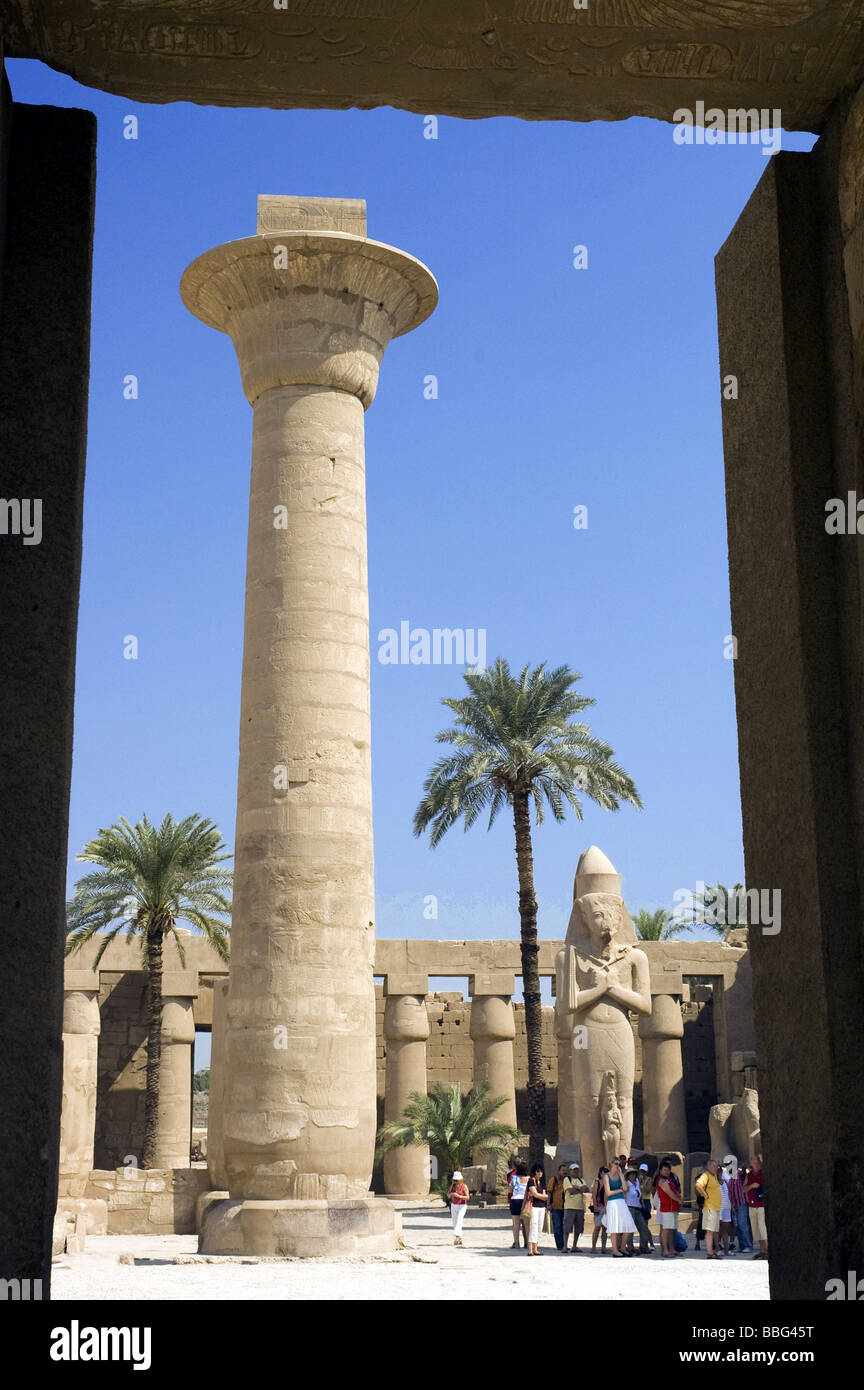 Luxor, Karnak-Tempel Stockfoto