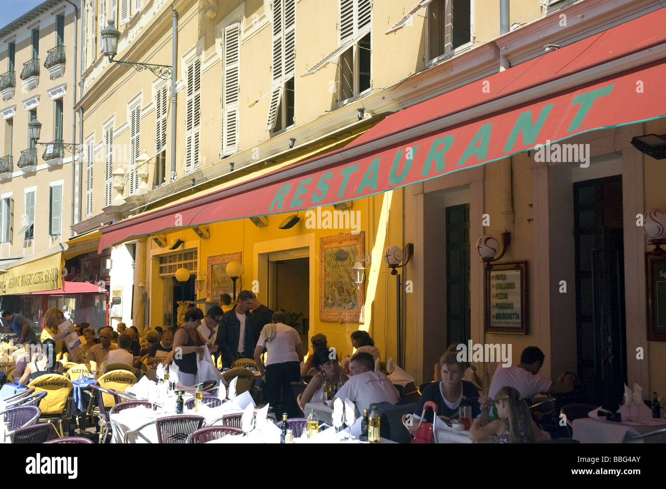 Nett, schönes Restaurant Stockfoto