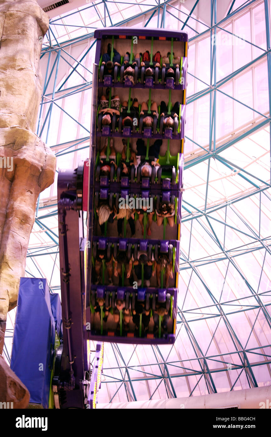 Inverta Fun Fair Ride im Circus Circus Las Vegas Stockfoto