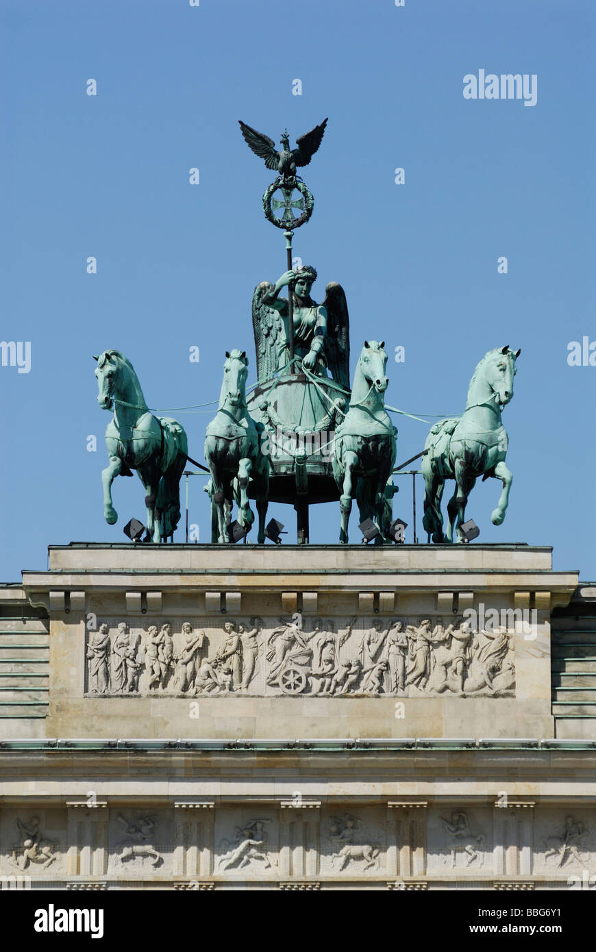 Brandenburger Tor Berlin Deutschland Stockfoto