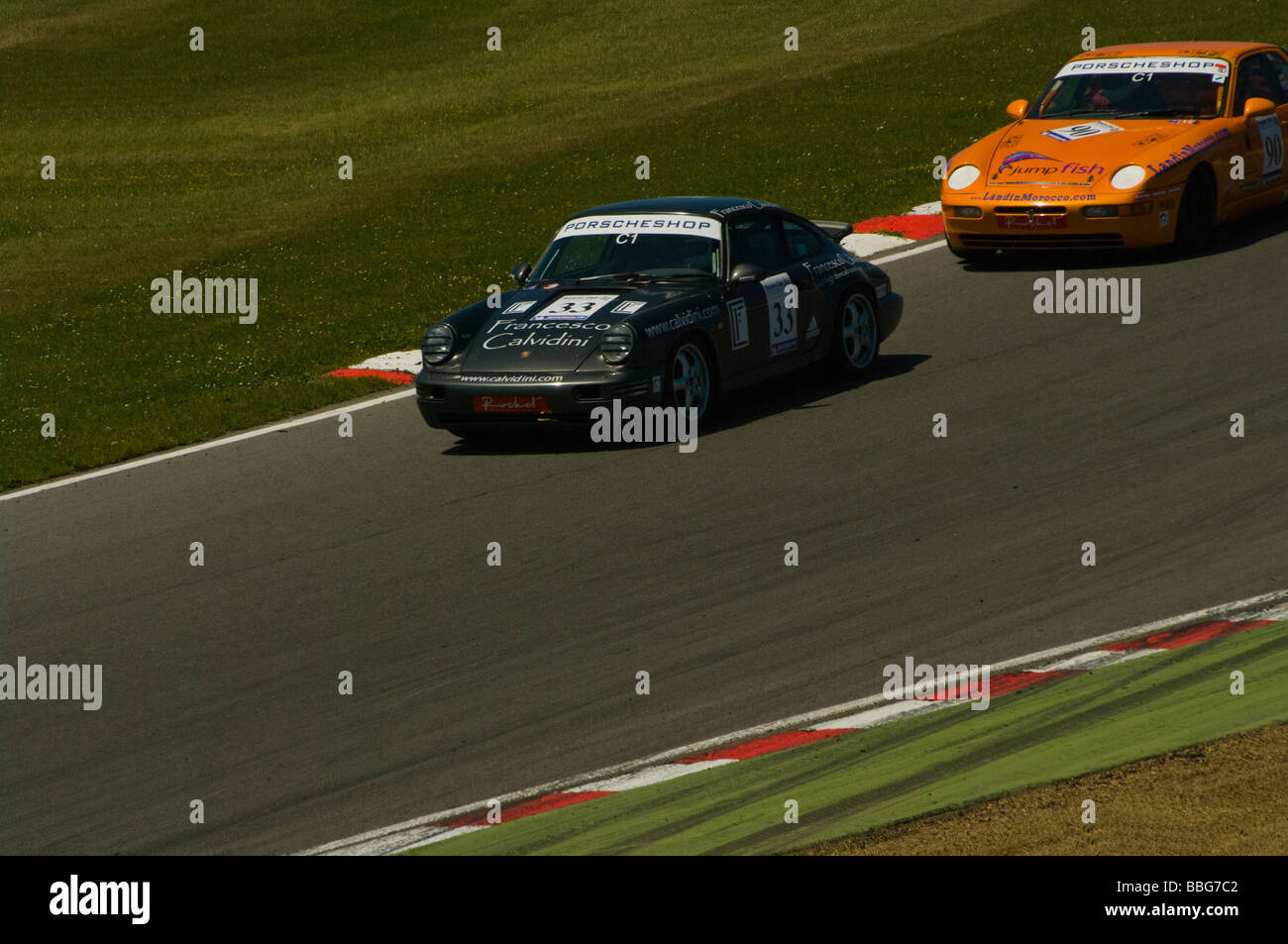 Ein Porsche 964 C2 angetrieben von Malcolm Jones Stockfoto