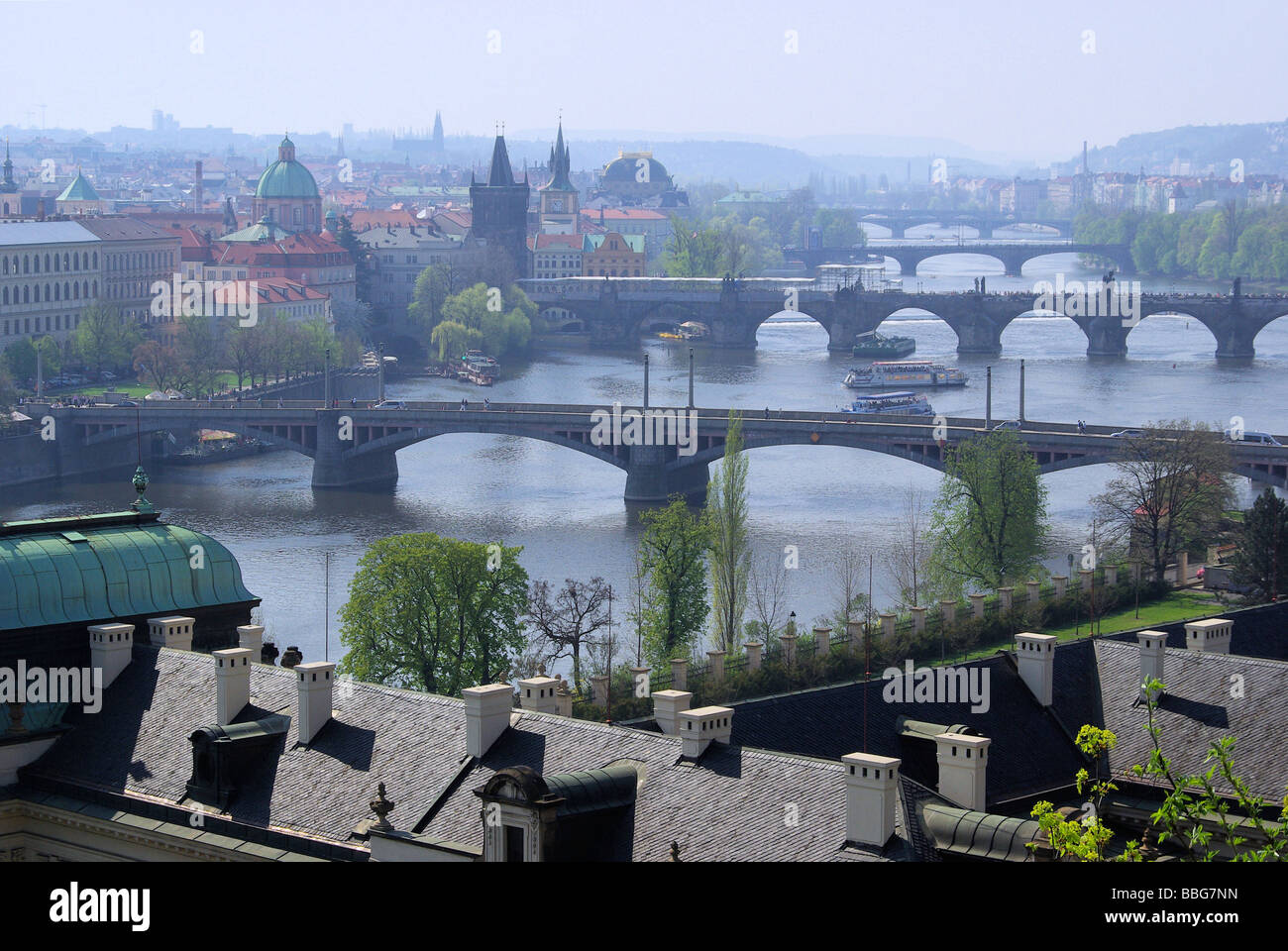 Prag Brücken von Oben Prager Brücken Antenne anzeigen 13 Stockfoto
