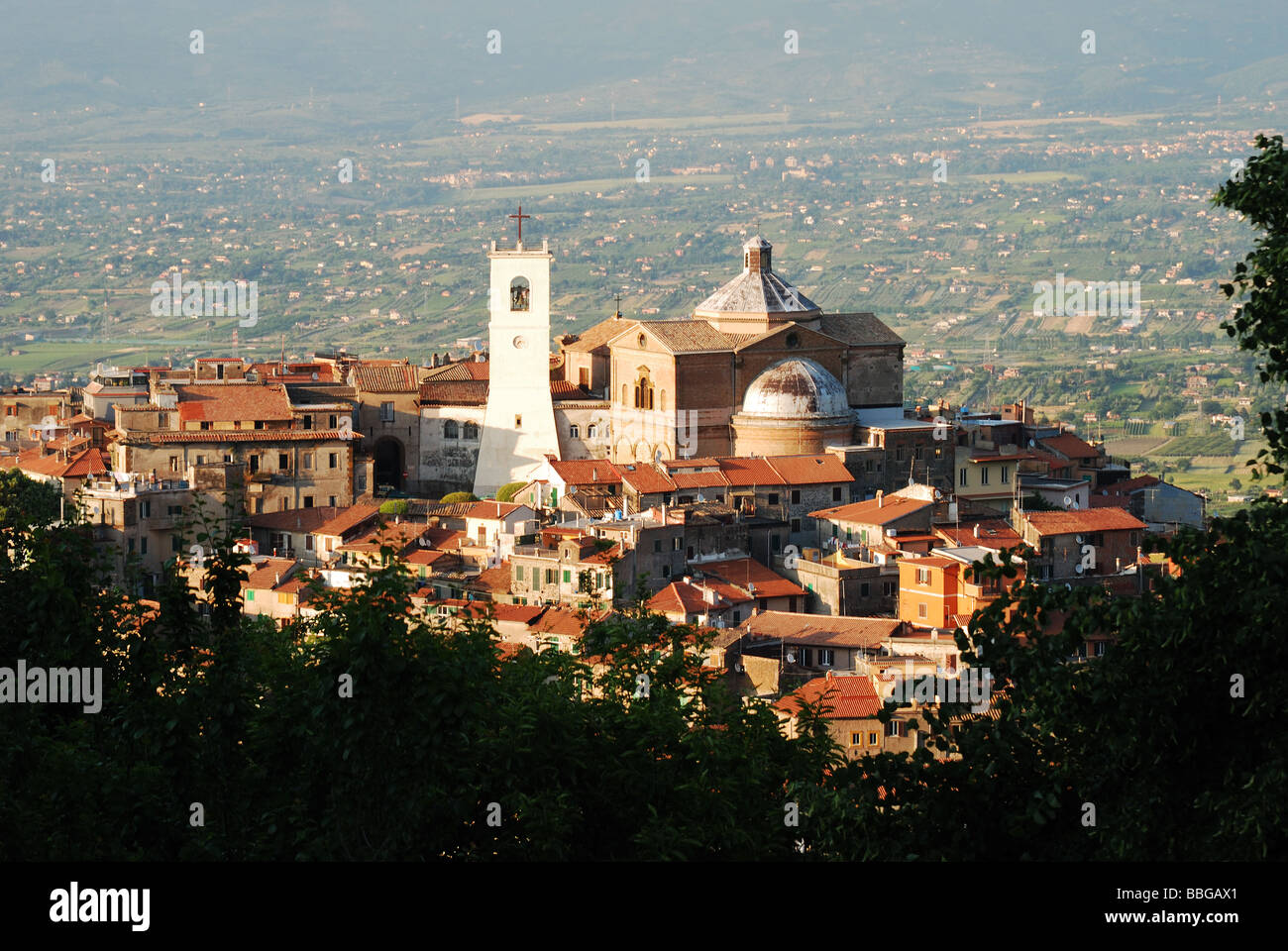 Monte Compatri Stadt in Castelli Romani (Alban Hügel), Rom Stockfoto