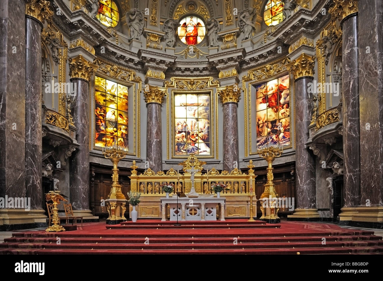 Altar, Berliner Dom, Berlin, Deutschland, Europa Stockfoto