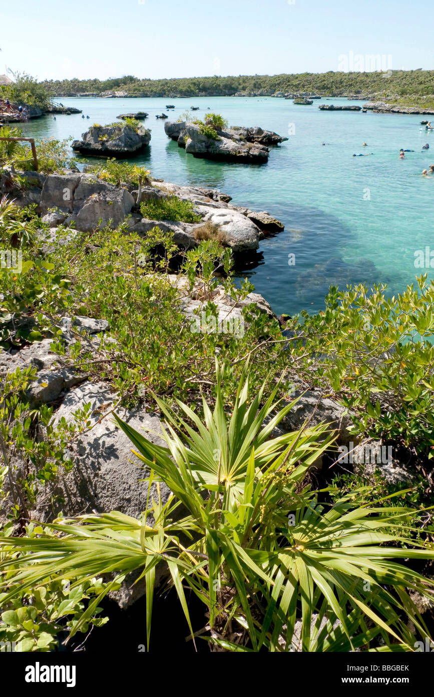 Xel-Ha Vergnügungspark an der Riviera Maya in Tulum, Quintana Roo, Mexiko, Mittelamerika Stockfoto