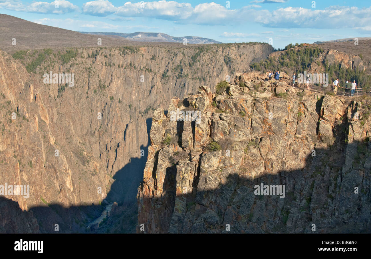 Colorado Black Canyon des Gunnison National Park Tomichi Punkt Stockfoto