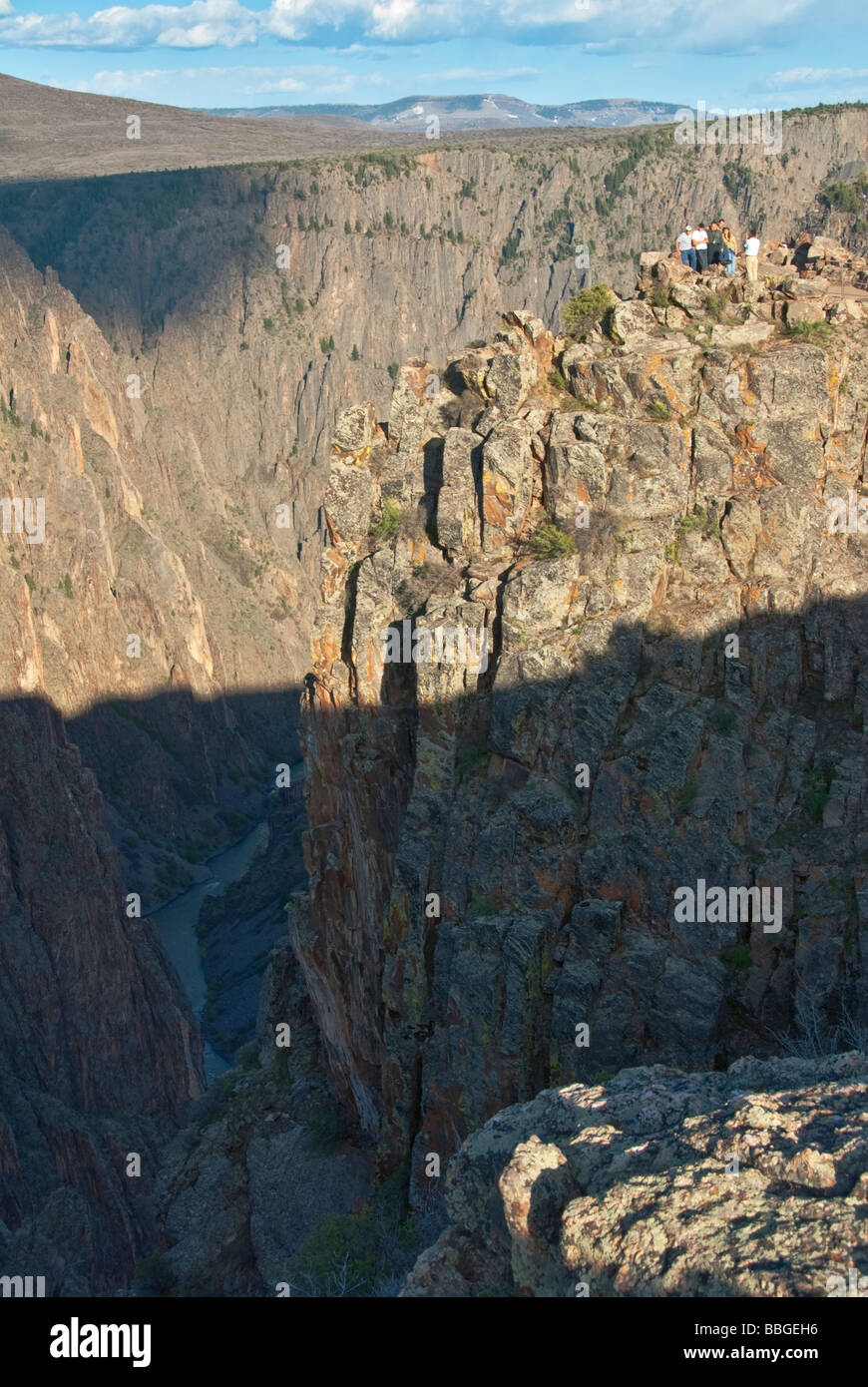 Colorado Black Canyon des Gunnison National Park Tomichi Punkt Stockfoto