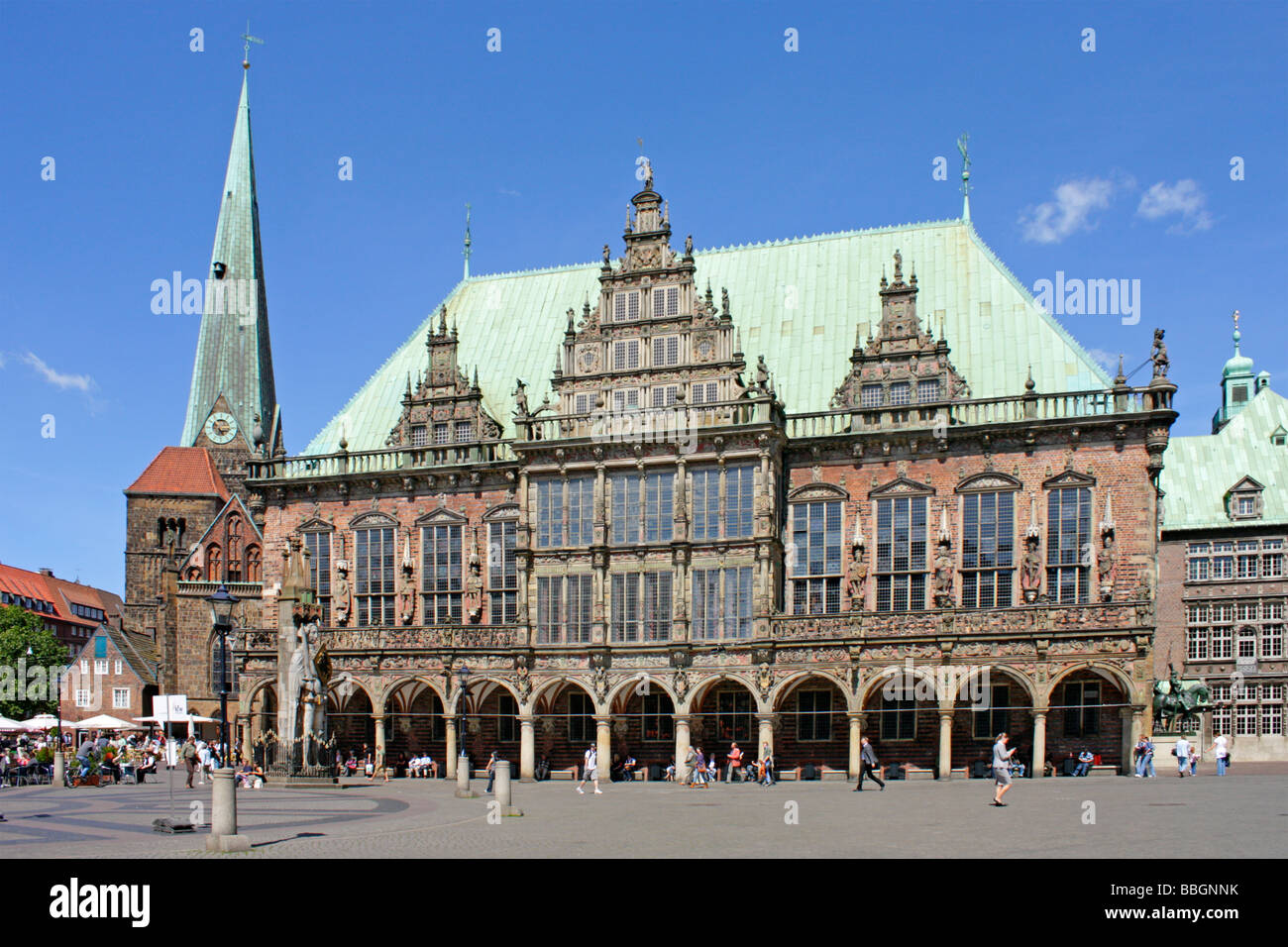 Rathaus von Bremen in Norddeutschland Stockfoto