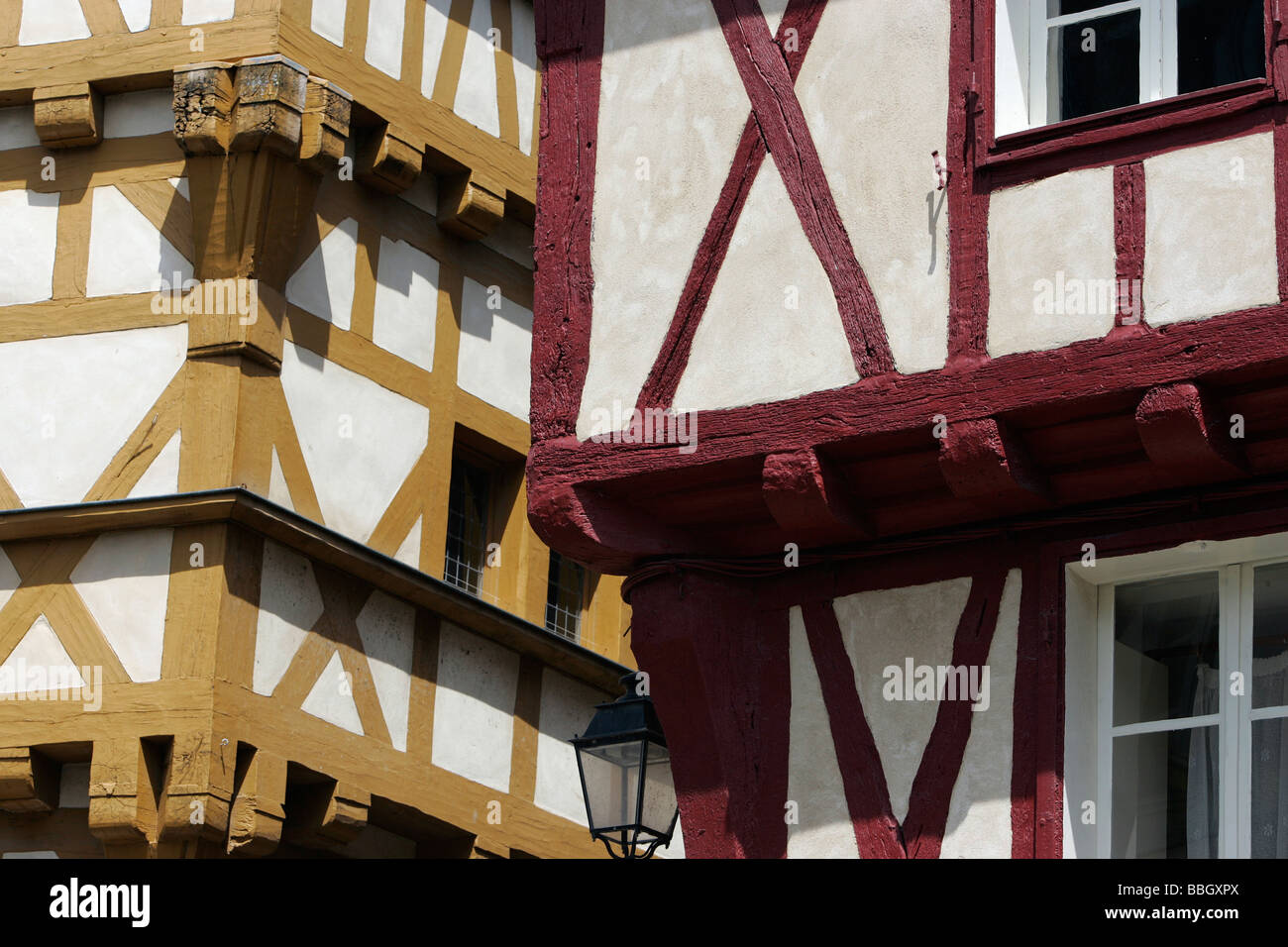 Altstadt, mittelalterliche Architektur, Vannes, Frankreich Stockfoto