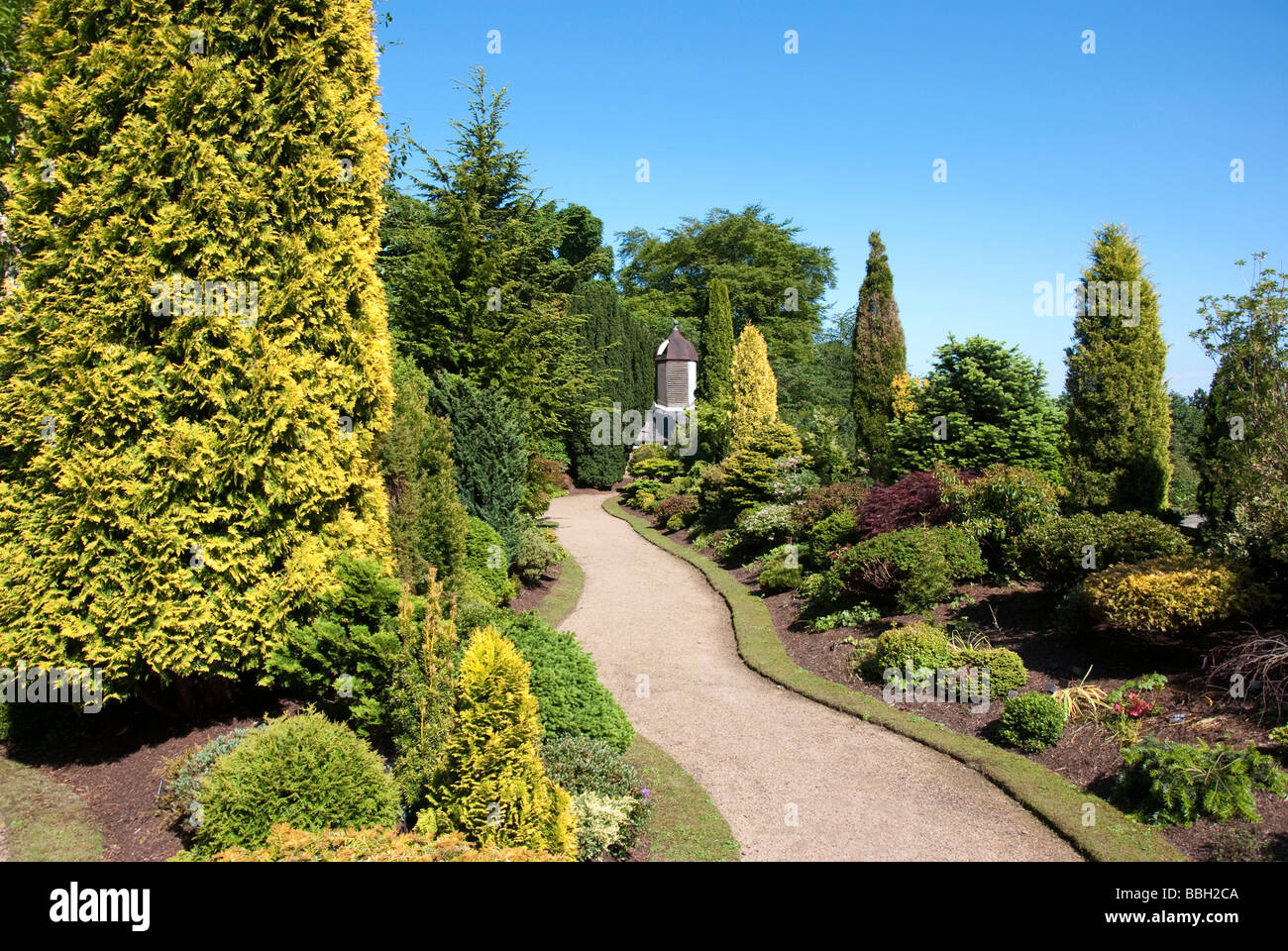 Die ummauerten Garten Colzium Lennox Estate Dameneinzel Stockfoto