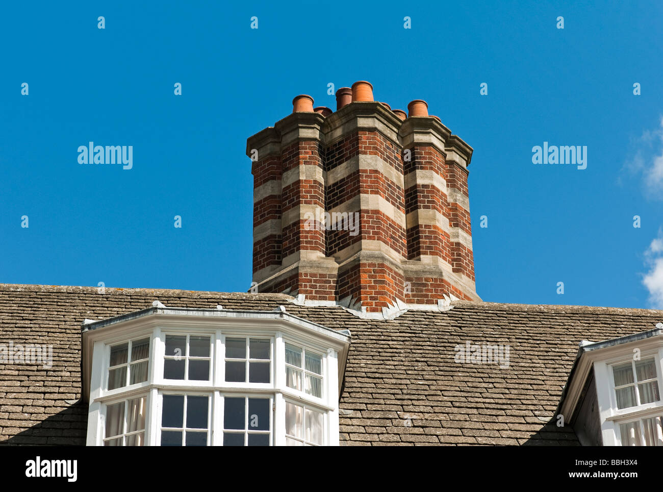 Ungewöhnliche Schornstein in Oxford England UK EU-Stack von öffentlichen Straßen fotografiert. Stockfoto