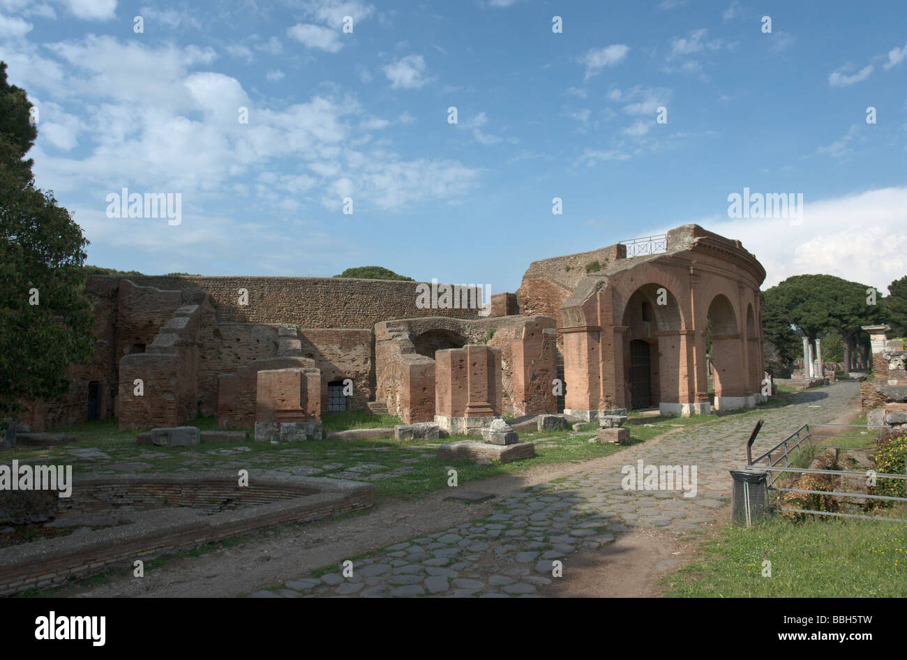 Ostia Antica, Theater Stockfotografie Alamy