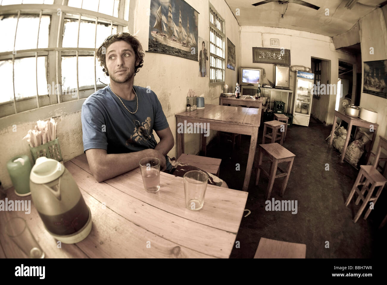 China, Shanghai, Nudel-Shop, Francesco Palattella (ITA) Stockfoto