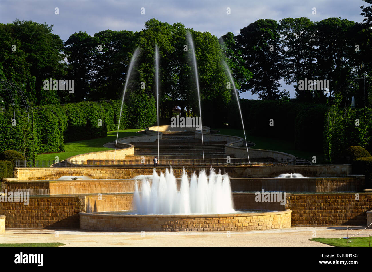 Die große Kaskade, Alnwick Garden Alnwick, Northumberland Stockfoto