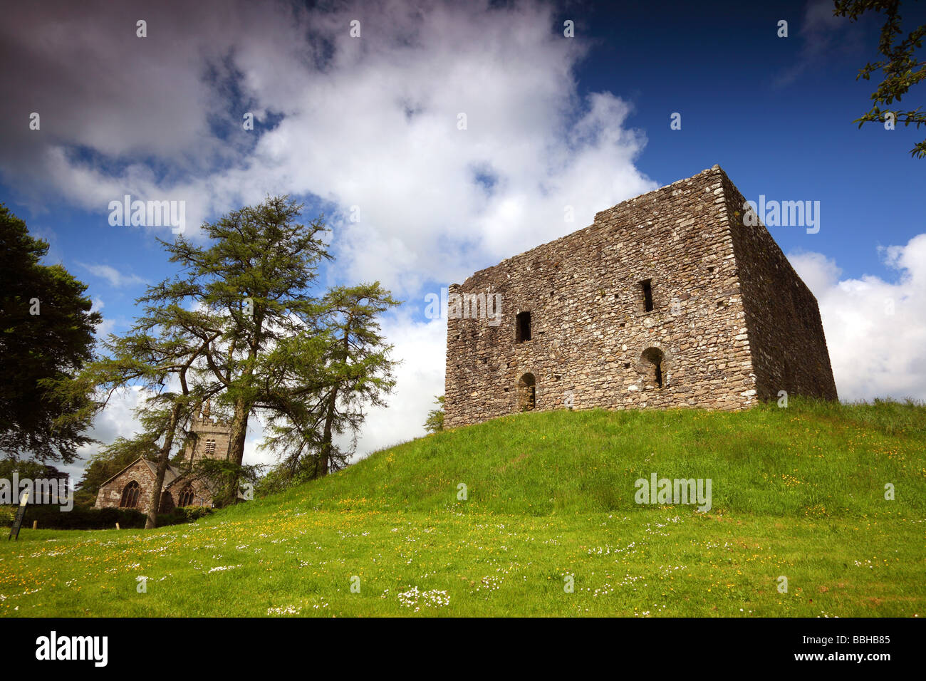 Lydford Schloß Stockfoto