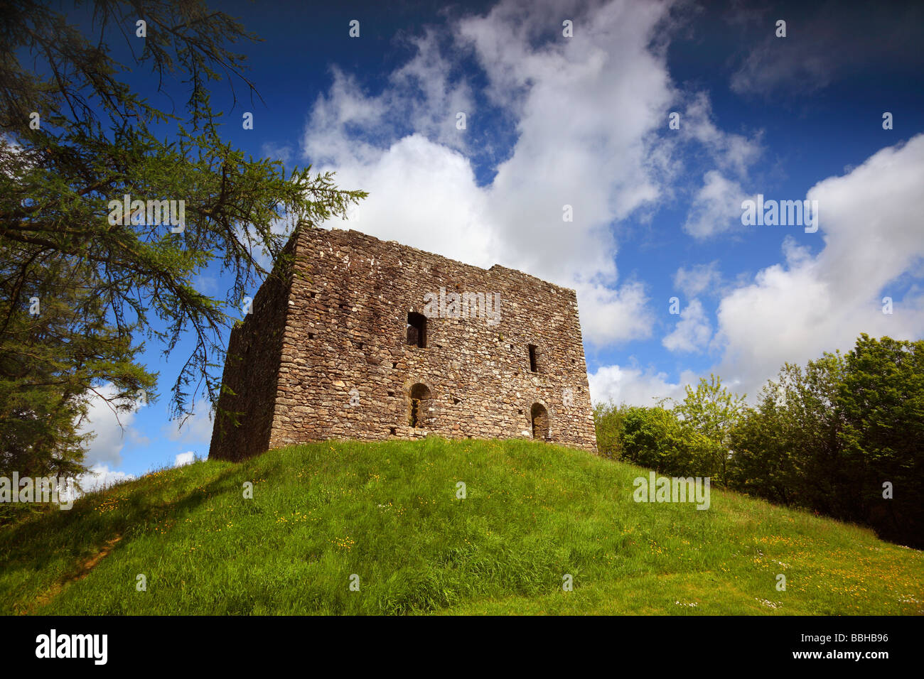 Lydford Schloß Stockfoto
