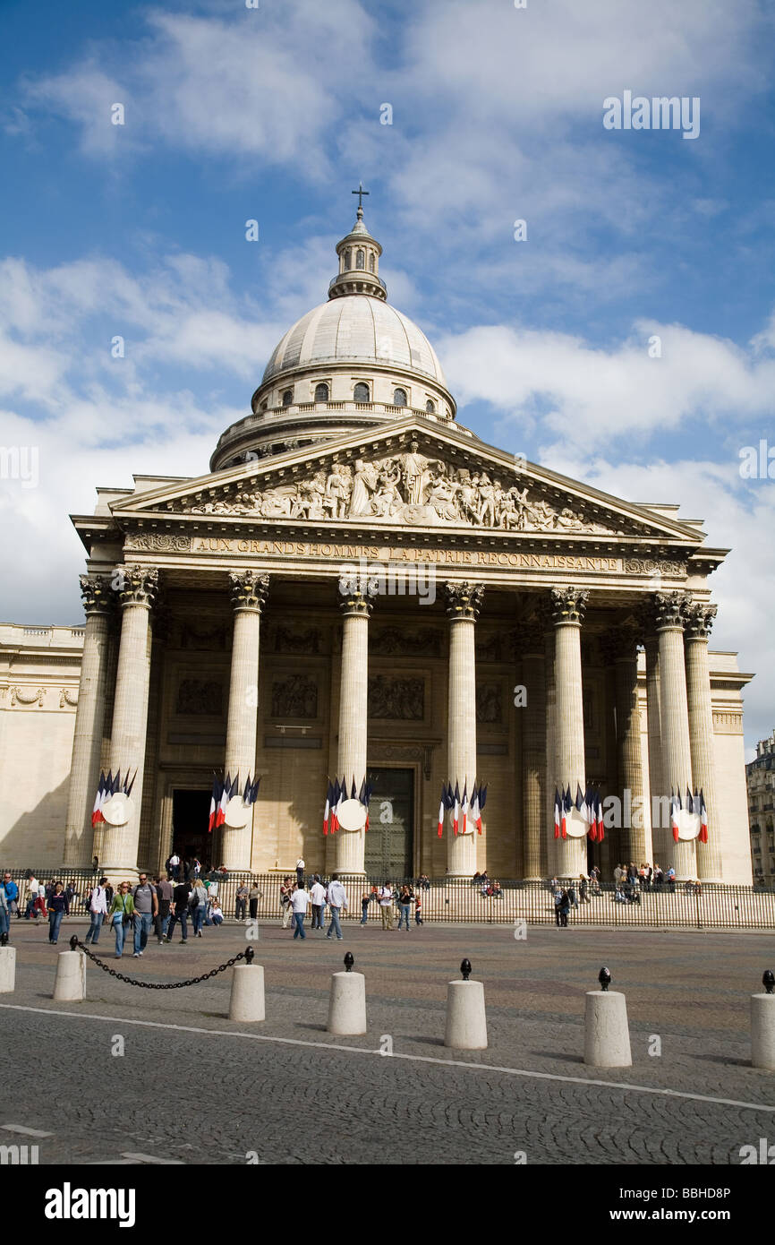 Das Pantheon am linken Ufer von Paris ist ein schönes Beispiel für den Klassizismus Baustil Paris Frankreich Stockfoto