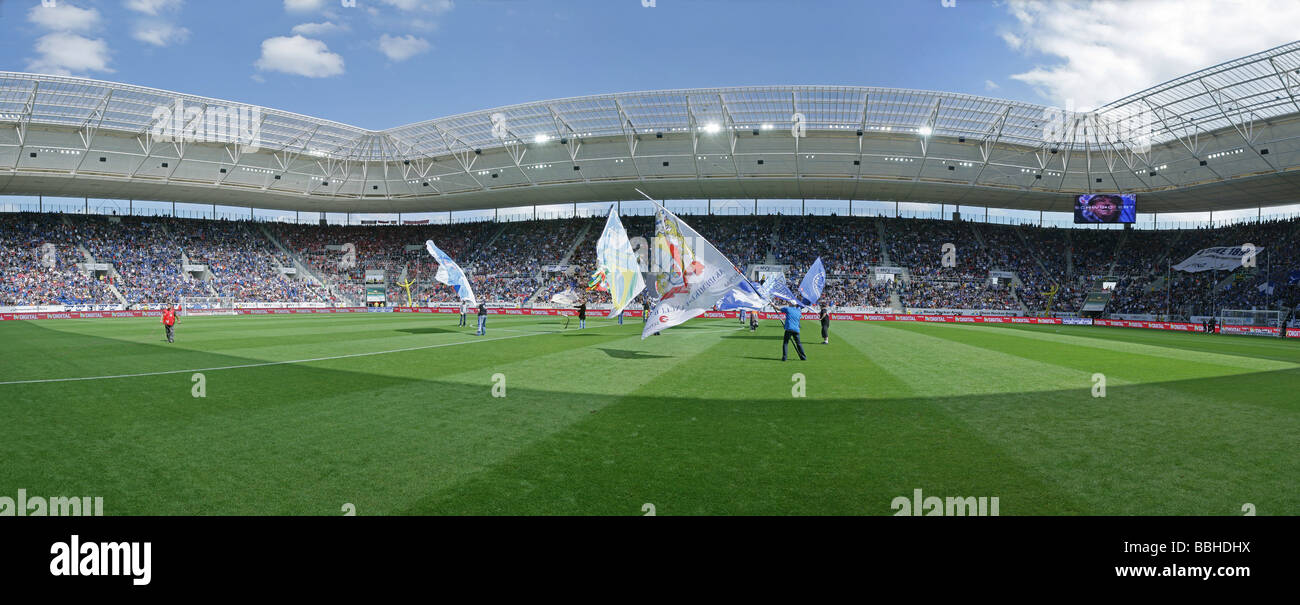 Der Rhein-Neckar-Arena, Heimspielstätte des deutschen Bundesligisten TSG 1899 Hoffenheim, Sinsheim, Baden-Württemberg, Deutschland, E Stockfoto