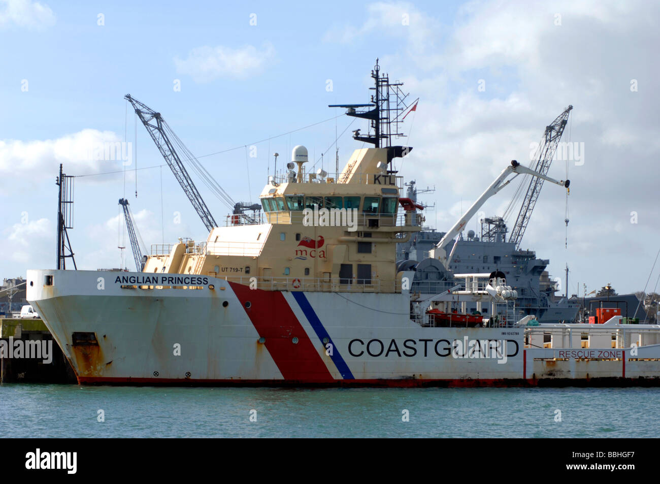 Küstenwache Schlepper und Patrouille Schiff "Anglian Princess" Stockfoto