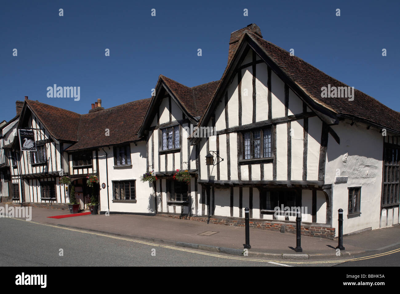 England Lavenham Suffolk Swan Hotel und Restaurant Stockfoto