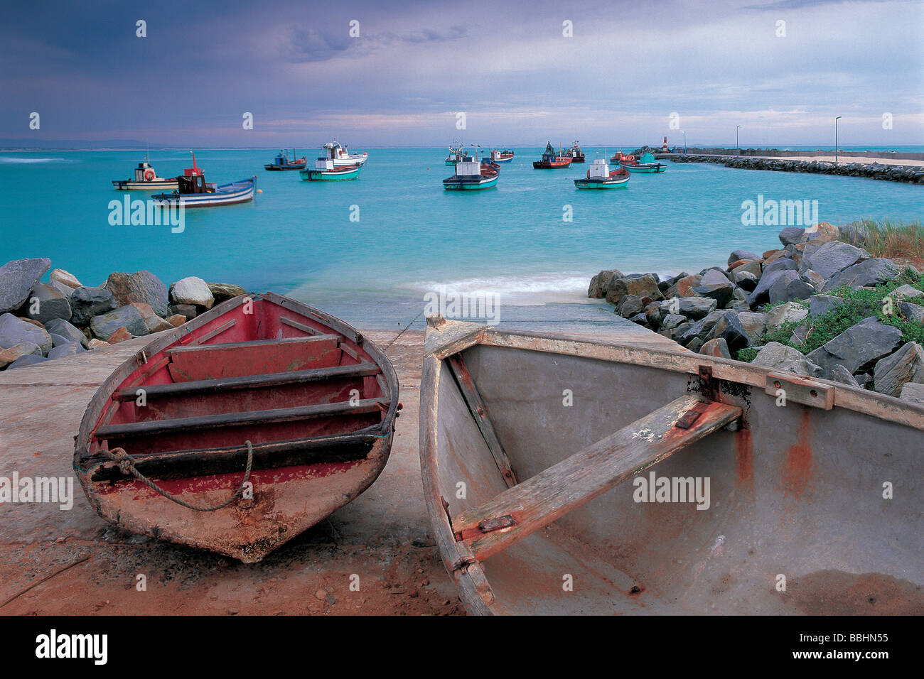 APC 002A nONE OF THE südlichsten menschliche Siedlungen ON THE afrikanischen Kontinent THE ruhig Angeln Dorf von STRUISBAAI welche Stockfoto