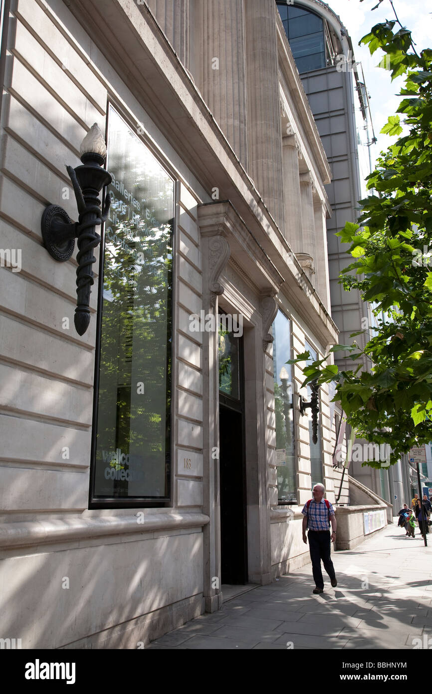 Außenansicht der Wellcome Collection Gehäuse medizinische Archiv und Museum, 183 Euston Road, London NW1 2BE England Stockfoto