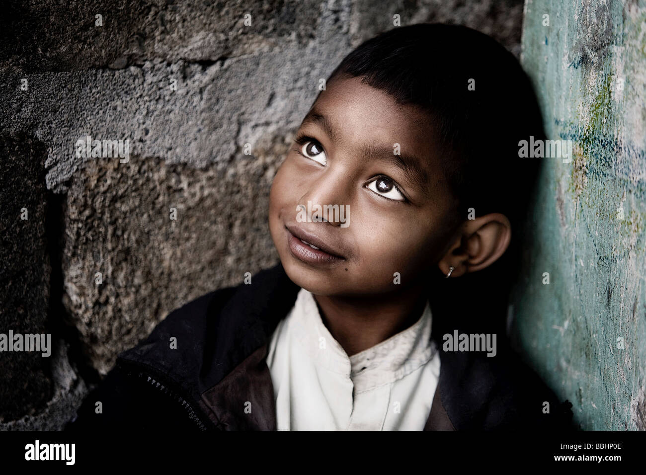 Pokhara, Nepal; Waisen im Waisenhaus Stockfoto