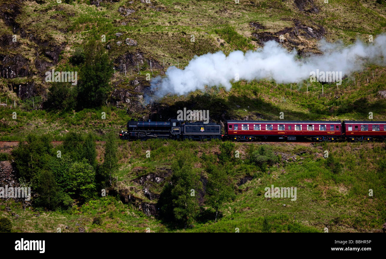 Jacobite Steam Train, Lochaber, Schottland, UK, Europe Stockfoto