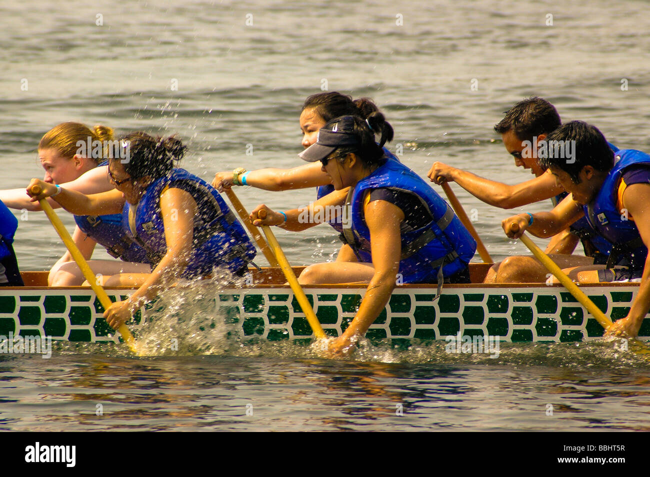 Dragon Boat Race Toronto Ontario Kanada Stockfoto