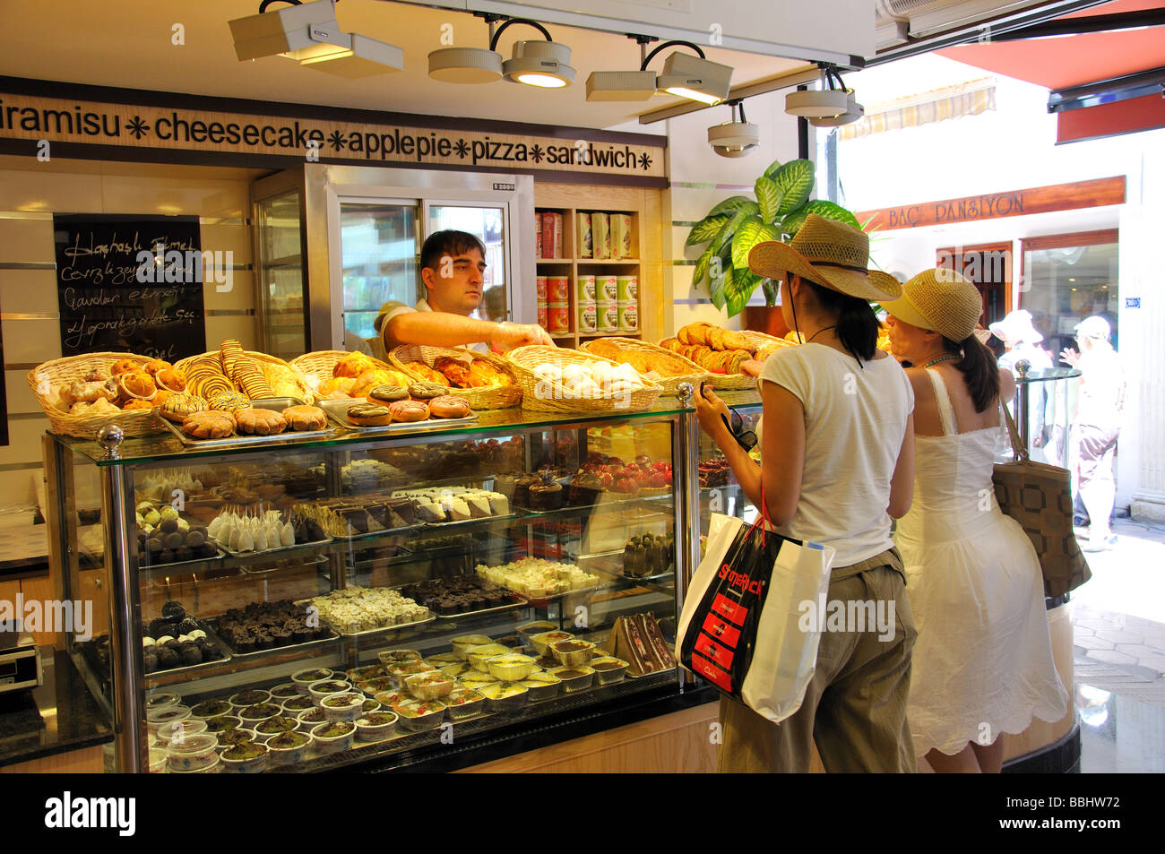 Bäckerei in der Basar, Bodrum, Provinz Mugla, Türkei Stockfoto