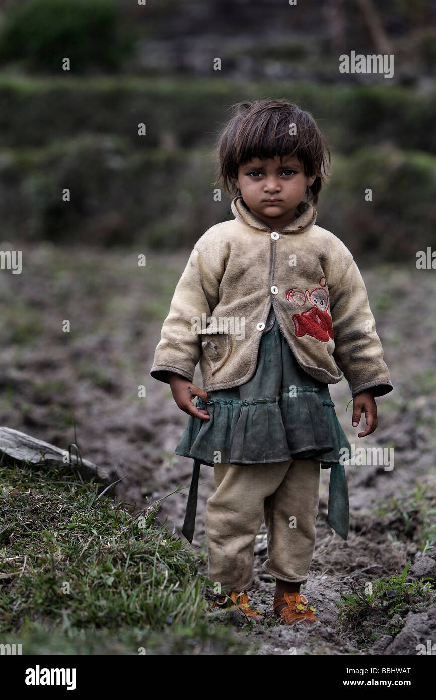 Pokhara, Nepal; Porträt eines jungen Mädchens Stockfoto