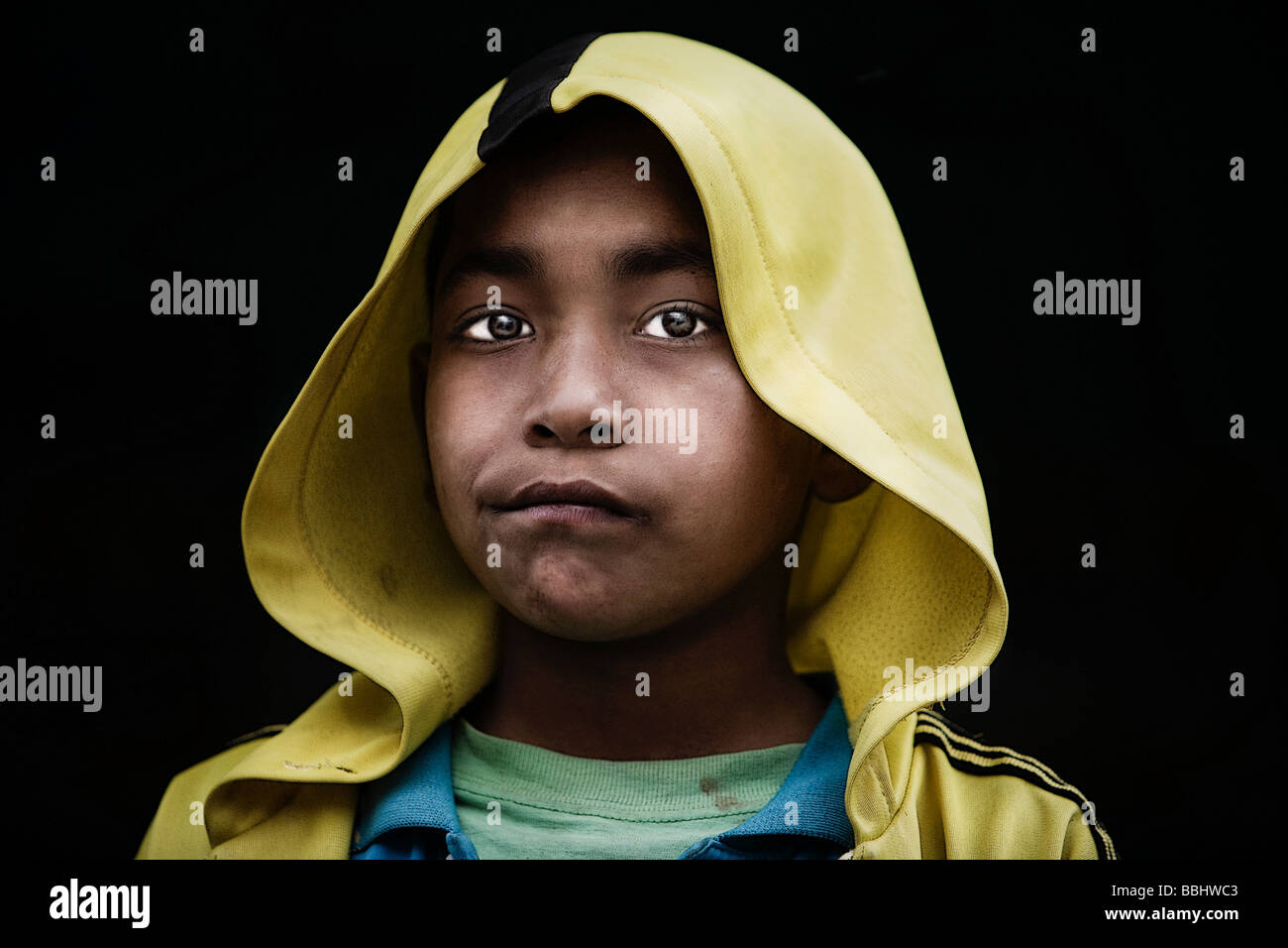 Pokhara, Nepal; Porträt von orphan Stockfoto