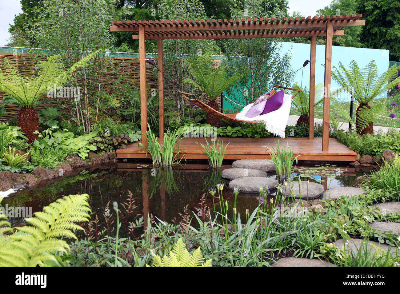 Wassergarten Bloom 2009 Dublin Stockfoto