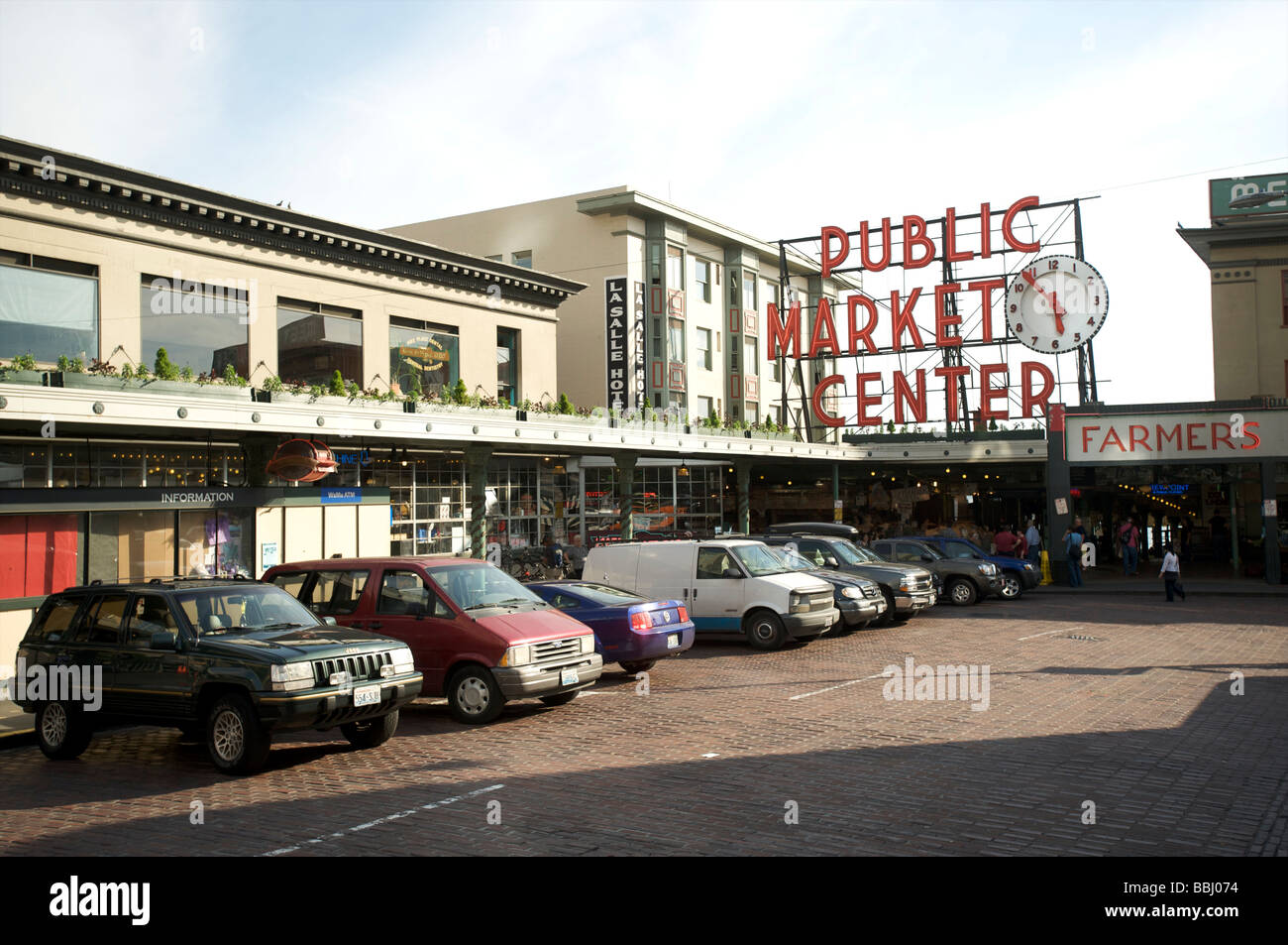 Pike Place Market in Seattle WA, Vereinigte Staaten Stockfoto
