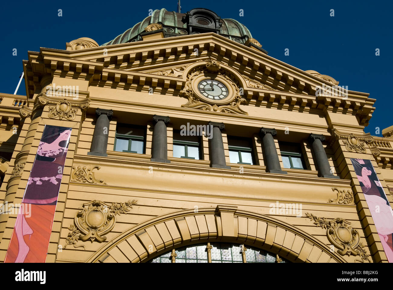 Flinders Street Station, Melbourne, Australien. Stockfoto