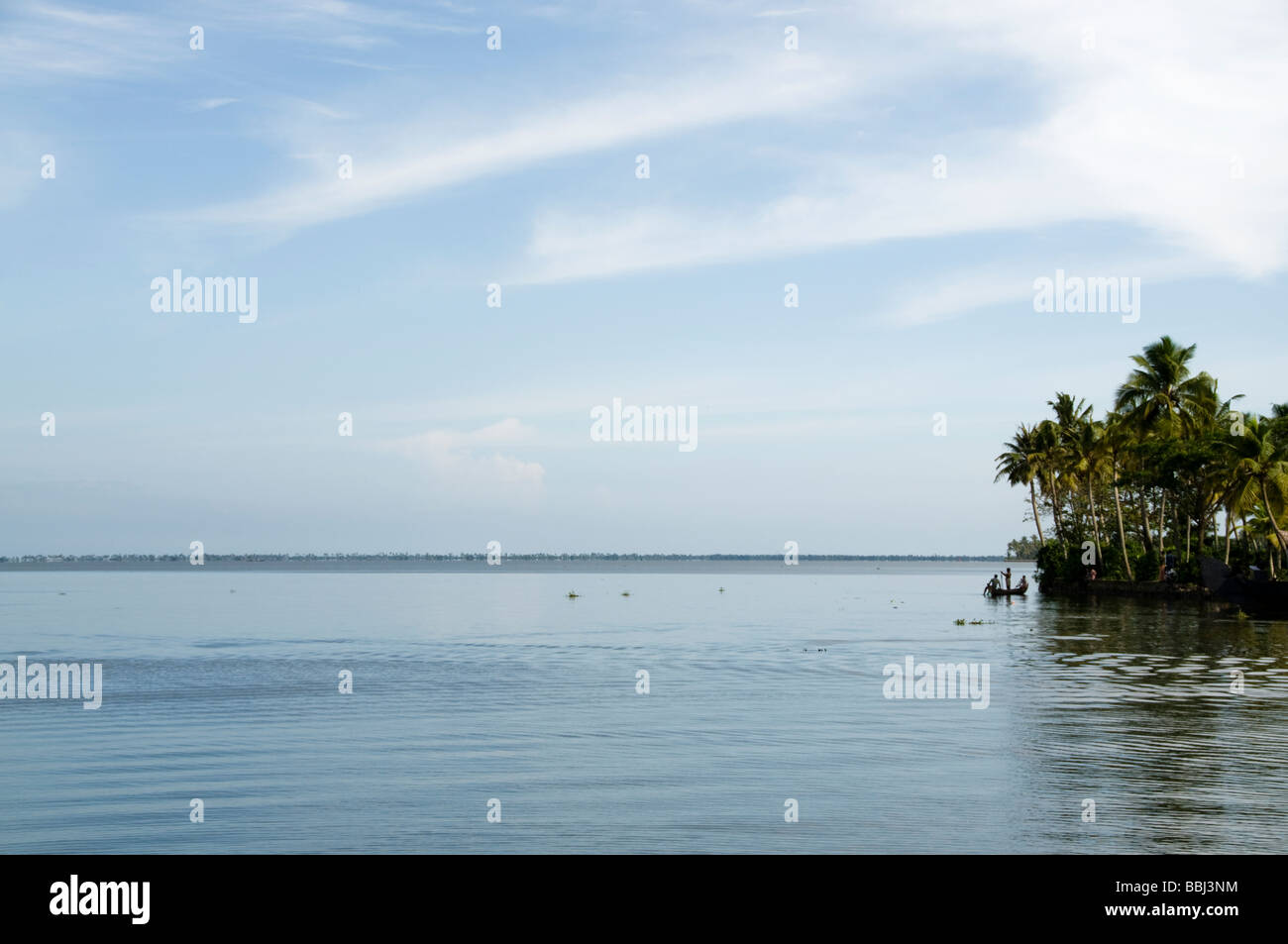 Blick auf den See Kerala Stockfoto