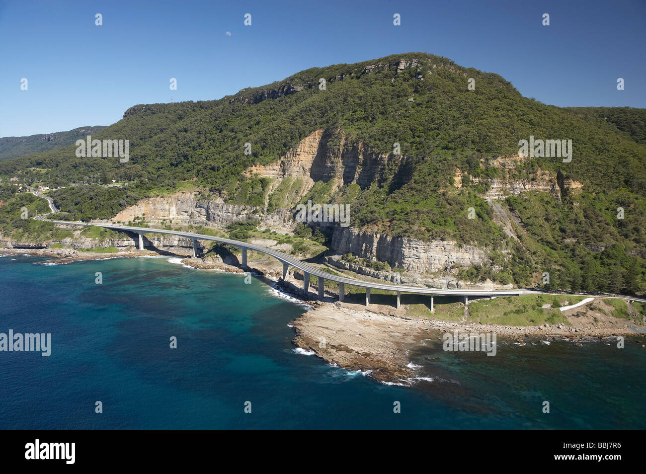 Sea Cliff Bridge in der Nähe von Wollongong südlich von Sydney New South Wales Australien Antenne Stockfoto