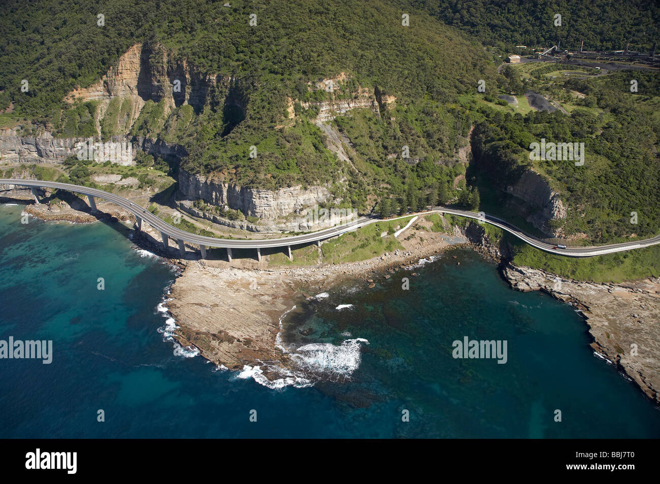 Sea Cliff Bridge in der Nähe von Wollongong südlich von Sydney New South Wales Australien Antenne Stockfoto