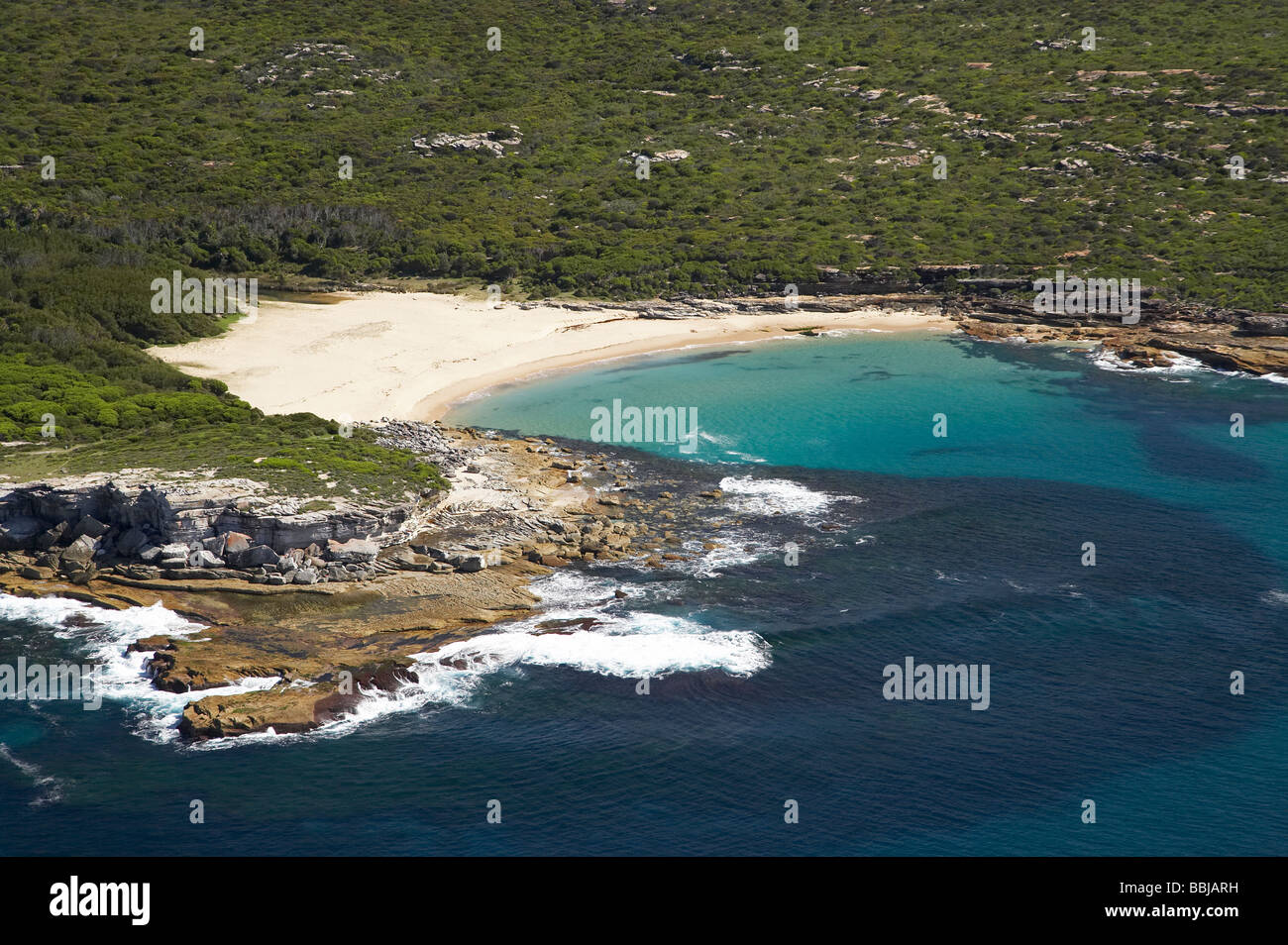 Kleine Marley Beach Royal National Park südlich von Sydney New South Wales Australien Antenne Stockfoto