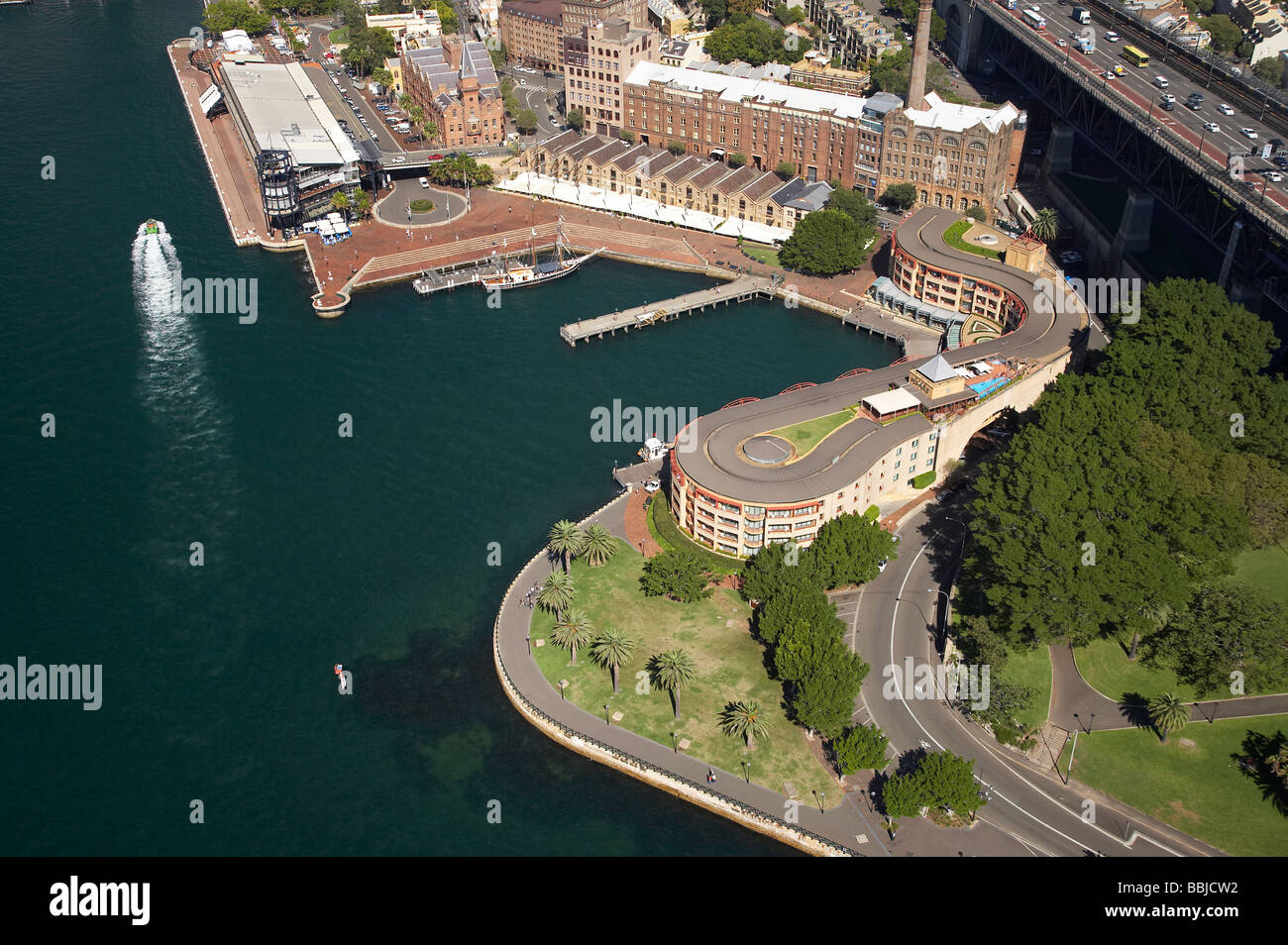 Overseas Passenger Terminal und Park Hyatt Hotel Campbells Cove The Rocks Sydney New South Wales