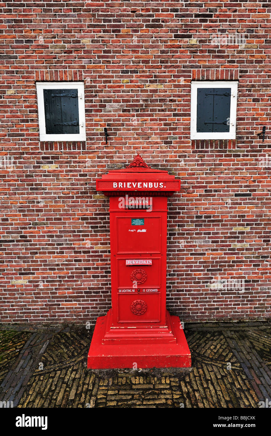 Alten Briefkasten Zaanse Schans in der Nähe von Amsterdam Holland Stockfoto