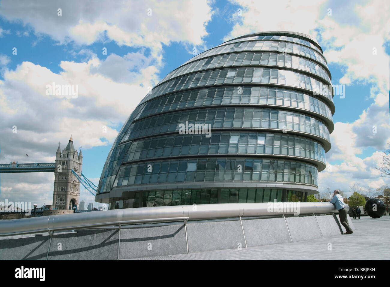 Greater London Authority, Rathaus, die Königin Fuß, Mayor of London, Tower Bridge Blick, Schaufel Stockfoto