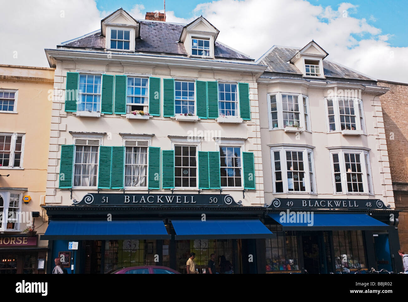 Blackwells berühmten Buchhandlung in Oxford UK Stockfoto