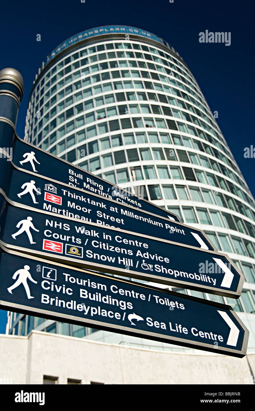 Stierkampfarena Birmingham Rotunde Rhotunda Architektur bekannt als urban splash Stockfoto