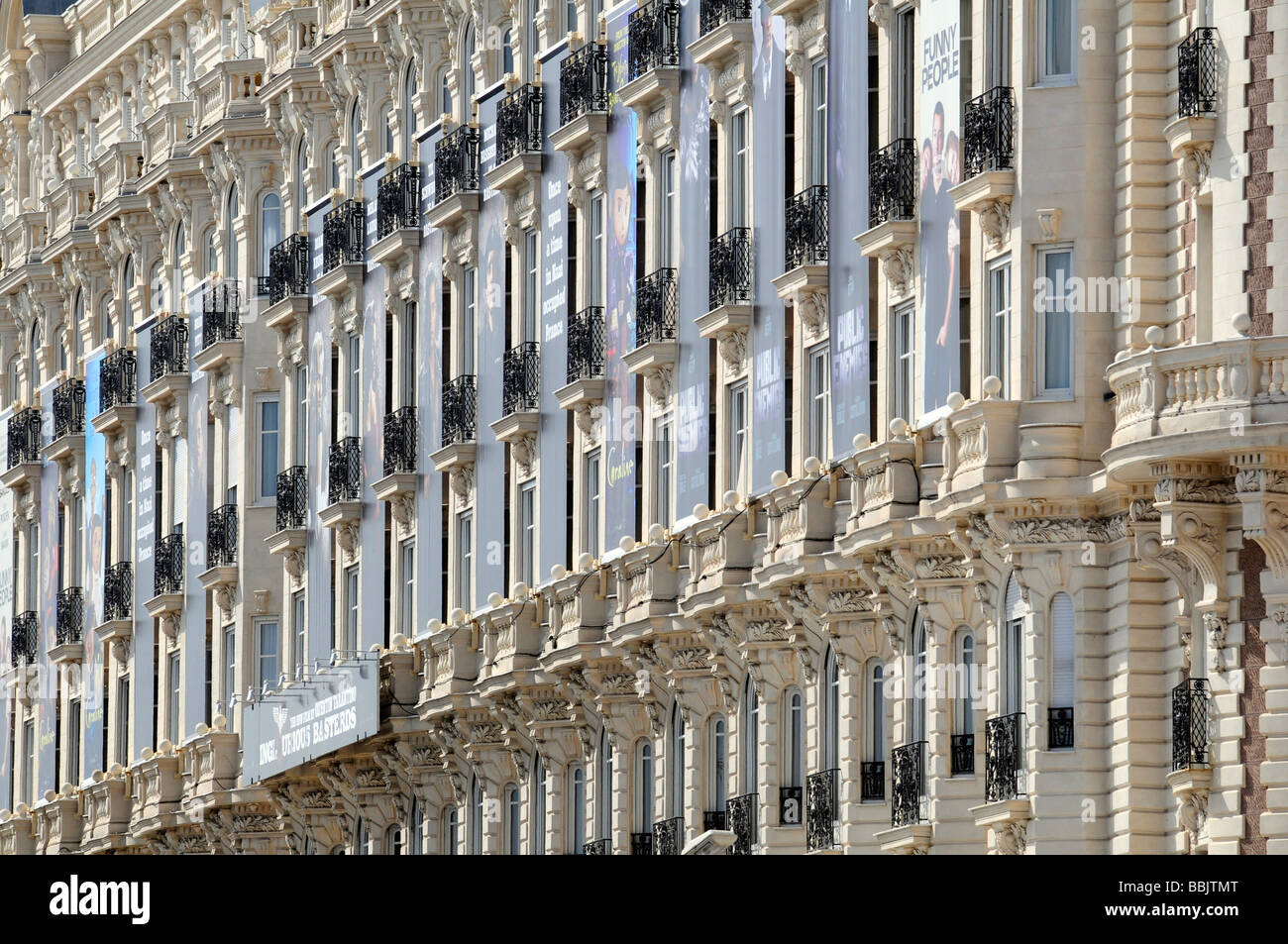 Das Palace Hotel "Martinez", eines der Hotels von Promis bei den Filmfestspielen in Cannes, Frankreich geschätzt. Stockfoto