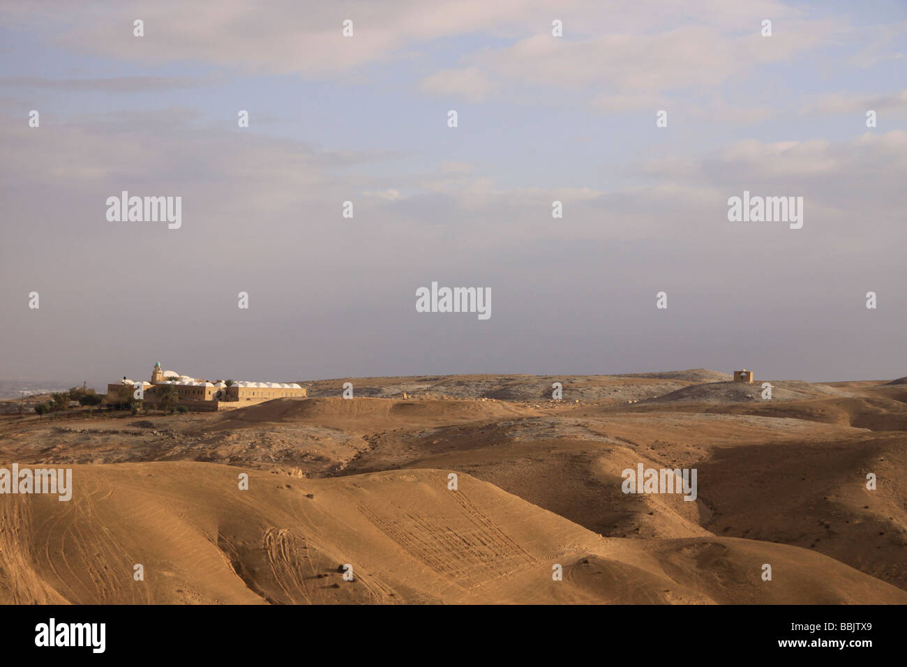 Nabi Musa in der Judäischen Wüste eine muslimische Pilgerstätte Stockfoto
