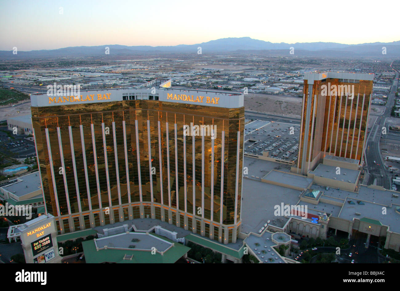 Mandalay Bay Hotel und Casino Las Vegas Nevada, USA Stockfoto