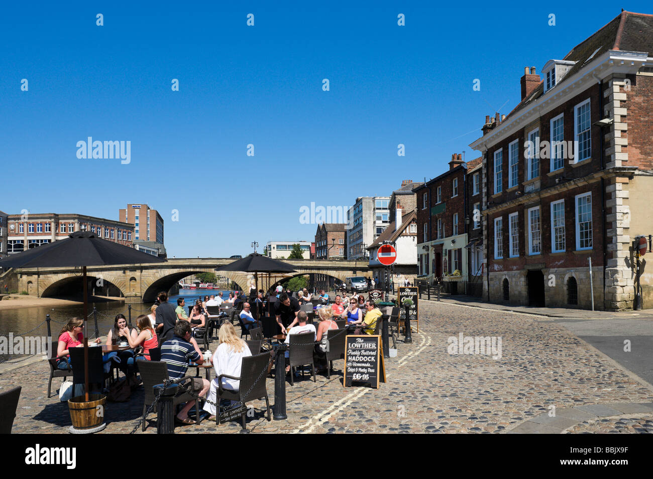 Am Flussufer Pub auf des Königs königlichen Fluss Ouse, York, North Yorkshire, England Stockfoto