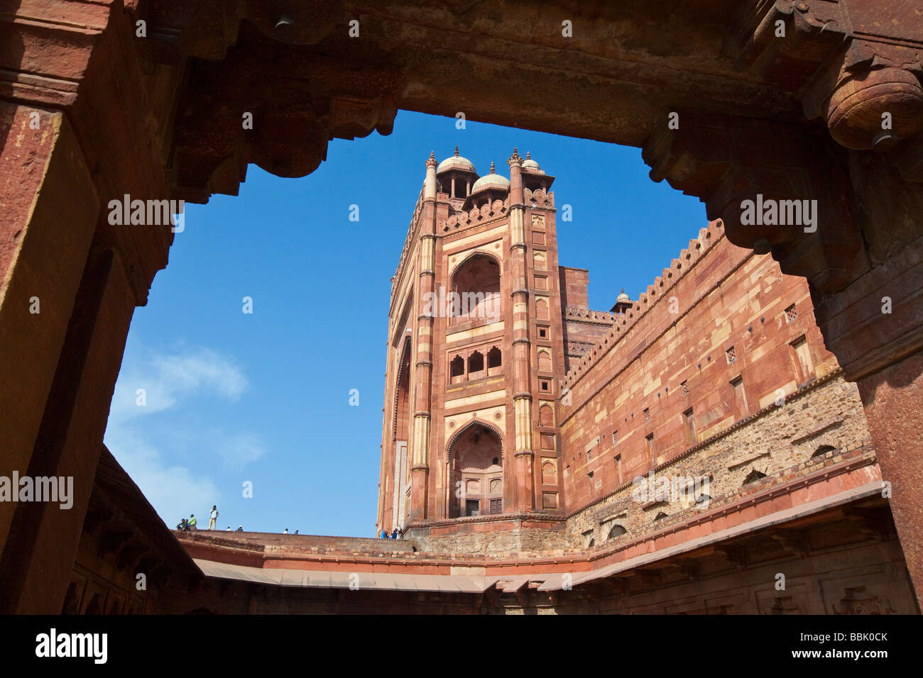 Freitags-Moschee in Fatehpur Sikri Indien Stockfoto