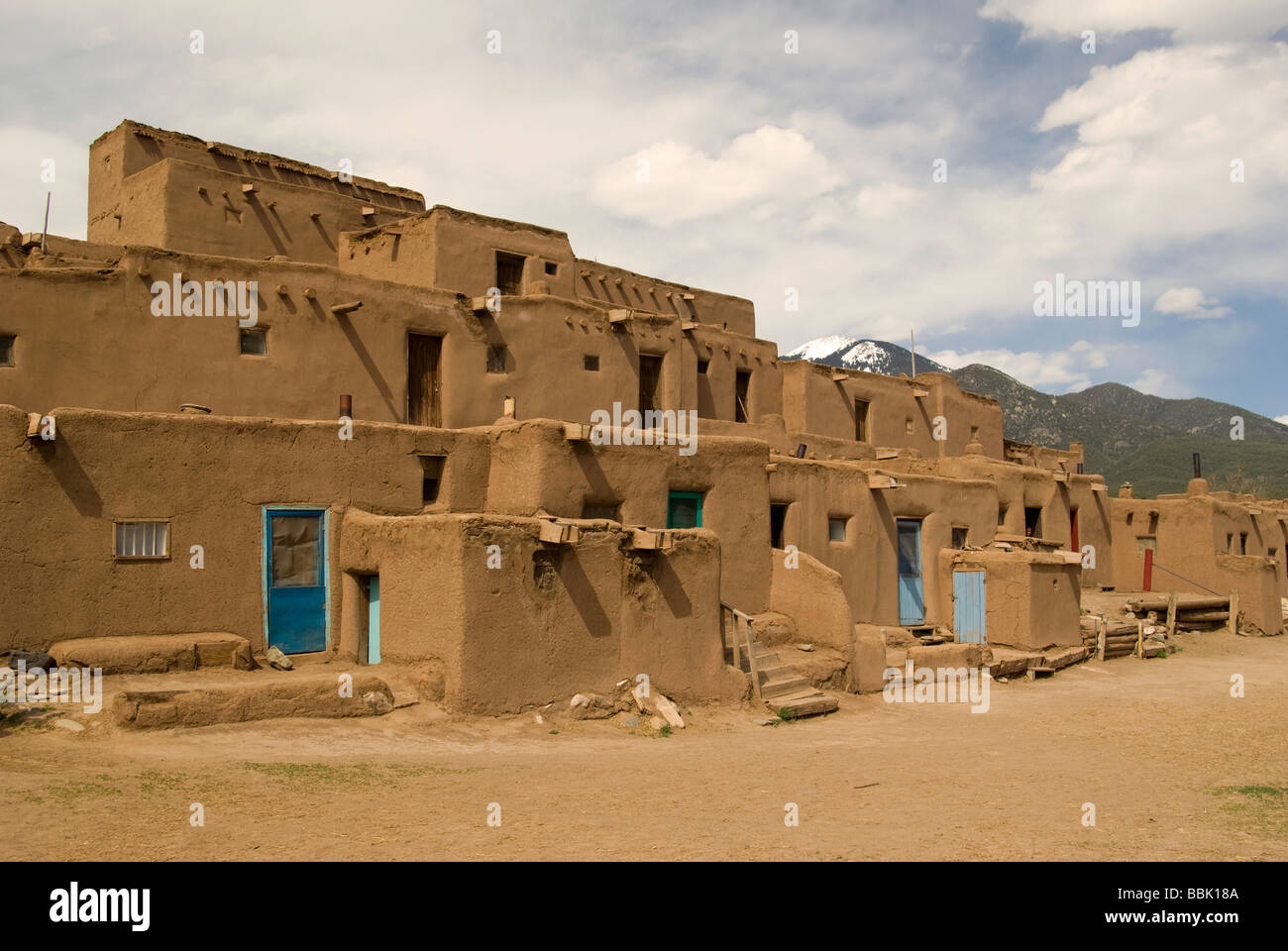 USA New Mexiko Taos Pueblo Stockfoto